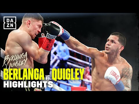 BERLANGA DROPS QUIGLEY FOUR TIMES | Berlanga vs. Quigley Fight Highlights