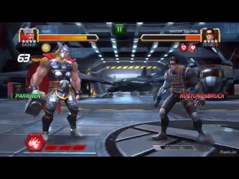 Marvel Contest of Champions - Taking down Winter Soldier with Thor - Realm of Legends