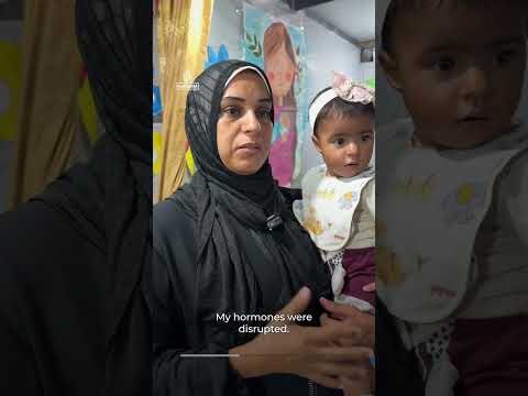 Gaza mothers seek breastfeeding support amid hunger and siege | AJ #shorts