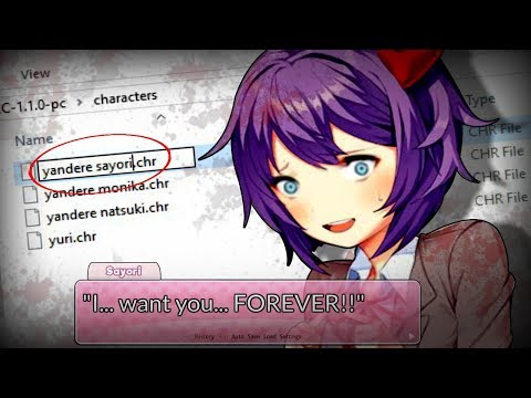 CHANGING the FILES to turn them ALL YANDERE | Doki Doki Literature Club (Doki Doki Yandere Club)