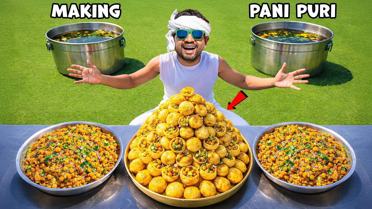 Making Pani Puri & Aloo Chaat  - पानी पताशे और आलू चाट 🔥 | 7 Days Cooking Challenge | Day-3