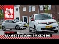 Renault Twingo vs. Peugeot 108 - AutoWeek Dubbeltest - English subtitles