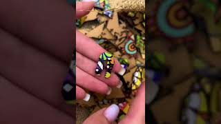 Фігурний деревяний пазл "Трицератопс"