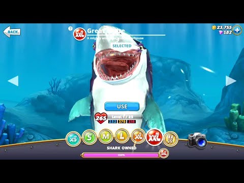 Eat 50 Humans HARBOR Contest GREAT WHITE - Hungry Shark World