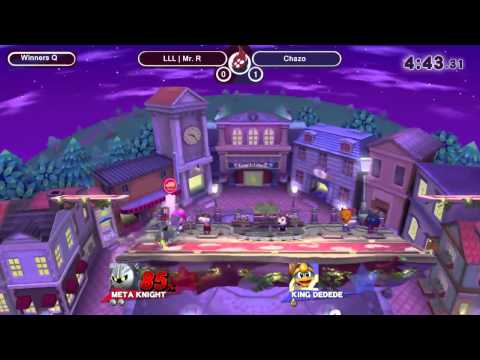 SoS11 - LLL Mr. R (Ryu, Metaknight) vs Chazo (King D3, Pacman) - Smash Wii U
