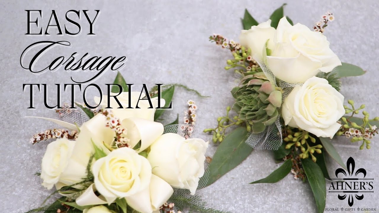 Easy Corsage Tutorial!  |  AHNER FLORIST