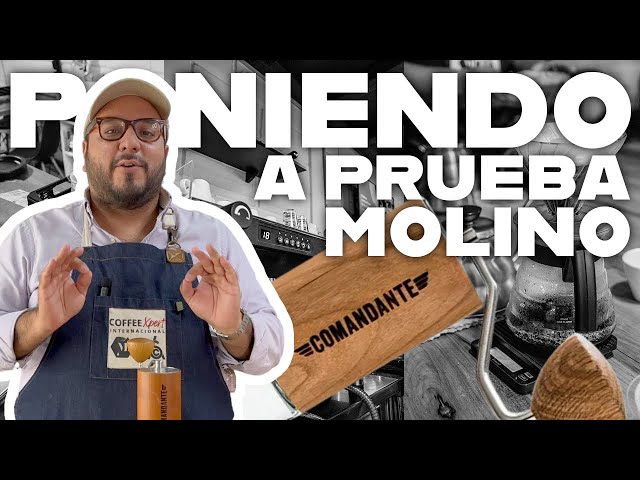 Vídeo relacionado con FUANA Molinillo de café manual Comandante C40 MK4, tapa ergonómica con junta para anillo