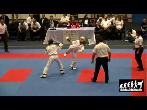 Giulia Cavallaro v Mercedes Veres WAKO European Championships 2012
