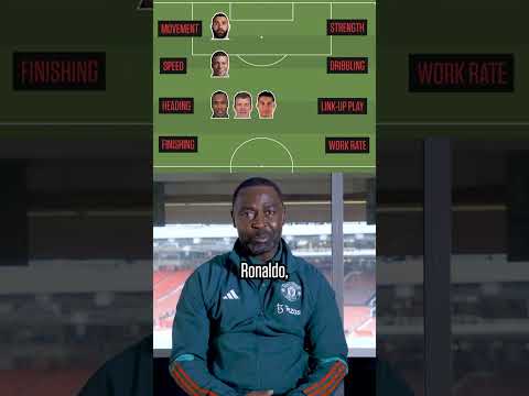 Manchester United legend Andy Cole builds his ultimate striker 🎯  #shorts