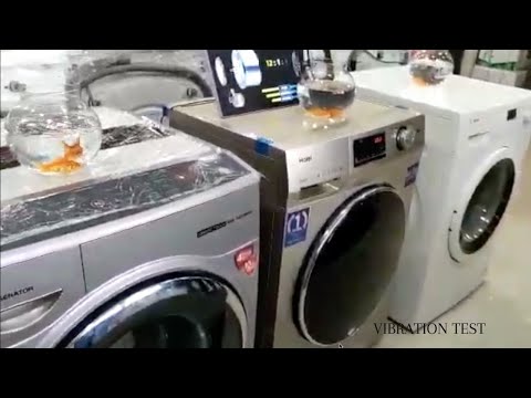 Vibration comprasion test for haier front load washing at murthy radios