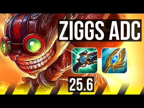 ZIGGS & Thresh vs TWITCH & Yuumi (ADC) | 5/0/1 | KR Diamond | 25.6