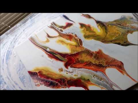 painting tutorials acrylic fluid pouring experiment by paul startart