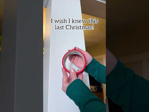 Simple trick to secure holiday decorations and Christmas party balloons! #holidayseason #Christmas