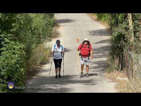 Jakobsweg anschliet (GR 245). Etappe 01. Mlaga - Almoga