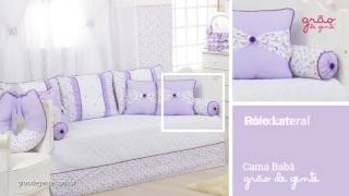 Kit Cama Babá Floral Lilás | Ref: 57868