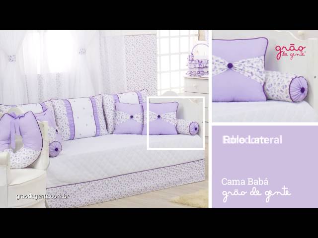 Kit Cama Babá Floral Lilás | Ref: 57868