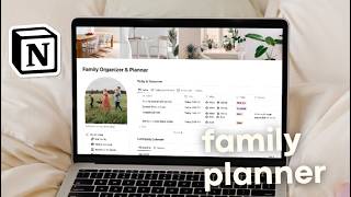 BEST Family Planner Notion Template? | All-in-One Template Tour