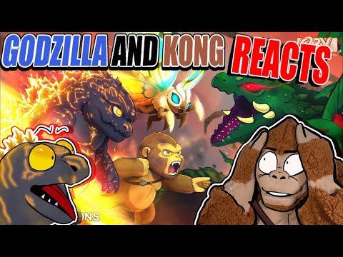 Godzilla Reacts| Baby Godzilla, Kong, Mothra vs. Biollante – Animation 7