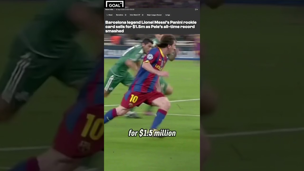 Messi Card Beats Pele Record 💎