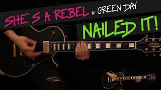 She&#39;s a Rebel - Green Day guitar cover by GV + chords