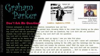Don&#39;t Ask Me Questions - Graham Parker &amp; The Rumour