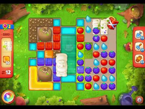 GardenScapes Level 3203 no boosters (17 moves)