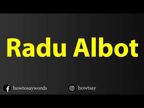 How To Pronounce Radu Albot
