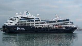 Azamara Quest & Balmoral, Cruise Ships early morning arrivals Southampton 10/06/13.