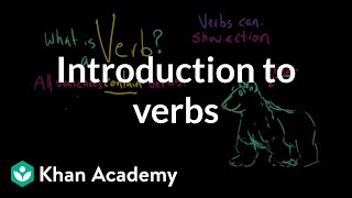 Introduction to verbs | The parts of speech | Grammar | Khan Academy