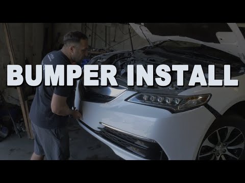How To Install a Front Bumper Cover - 2015 Acura TLX