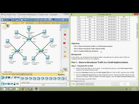 6.1.2.7 Packet Tracer - Investigating a VLAN Implementation