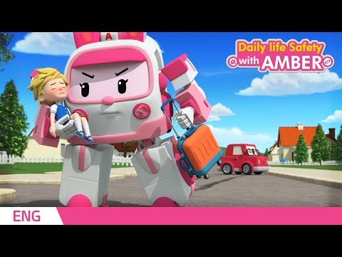 ???? Daily life Safety with AMBER  | EP 01 - 04 | Robocar POLI | Kids animation