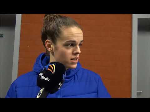 Interview met Amber Maximus na KAA Gent vs KRC Genk Ladies in de Belgium Super League seizoen 2017 2