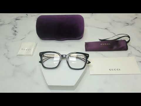 Gucci Men's Eyeglasses GG0184O 001 Black Full Rim Optical Frame 50mm