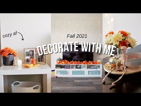 FALL DECORATE WITH ME: BUDGET FALL DECOR | FALL 2021 APARTMENT TOUR