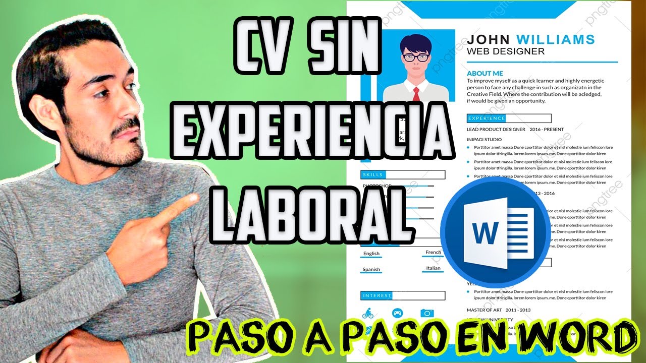 COMO CREAR UN CV SIN EXPERIENCIA LABORAL EN WORD ( PASO A PASO)