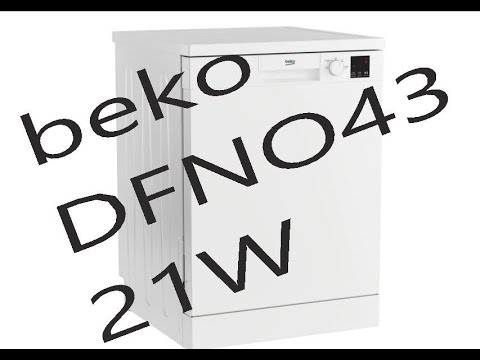 Beko DFN04321W Dishwasher - Child Lock - Review - Water Hardness Setting