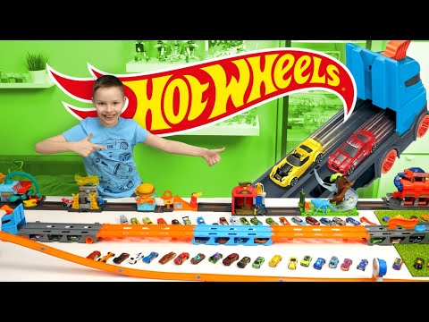 Hot Wheels! - Wyścigowy Transporter 2w1