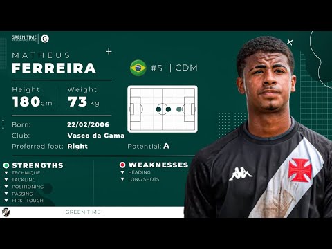 Matheus Ferreira | "'BRAZIL" | ft. Conmebol Sub-17 | Vasco Da Gamaᴴᴰ