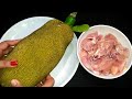 Chicken With Raw Jackfruit Delicious Recipe | Unique Way Of Cooking Young Jackfruit With Chicken