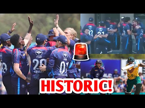 HISTORIC! Namibia BEATS South Africa in T20I 🚨 NAM vs SA T20 Cricket News Facts
