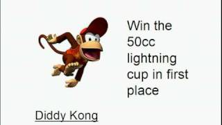 How to unlock diddy kong in mario kart wii.avi