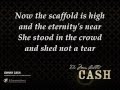 Johnny Cash - The long black veil lyrics 