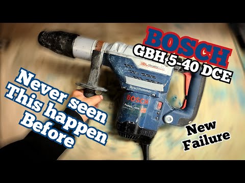 Repairing a Bosch GBH 5-40 DCE Hammer that has started eating itself.