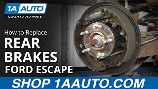 How to Replace Rear Brakes 08-12 Ford Escape