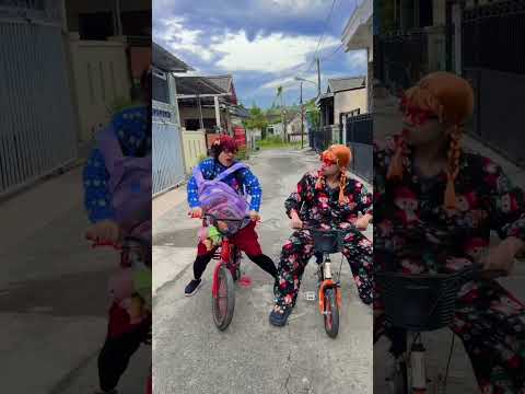 ADU KNALPOT SEPEDA🤣 | NURA_KOMEDI