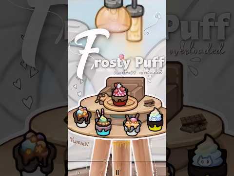 asmr 🔊 Trendy Frosty puff cup cakes 🍭 pazu avatar world secrets new update #avatarworld #pazu