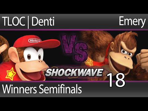 SW18 Smash 4 - TLOC Denti (Diddy) vs Emery (DK, Mario) - Winners Semifinals