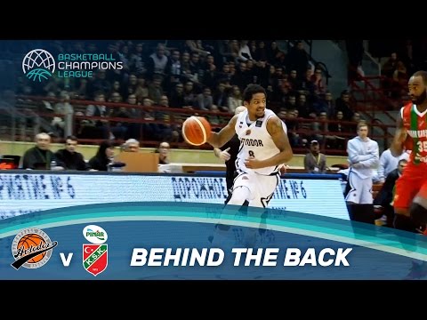 Branden Frazier with the cheeky behind the back pass