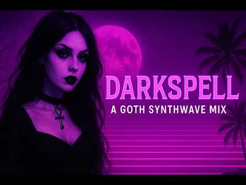 💜🌘 D A R K S P E L L 🌒💜 : A Goth Synthwave Mix ✨ 7+ Hours of Music